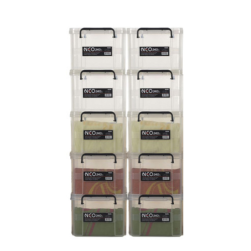 네오박스 플라스틱 투명 수납함 정리함 소품 박스 (340 - 10개세트)
