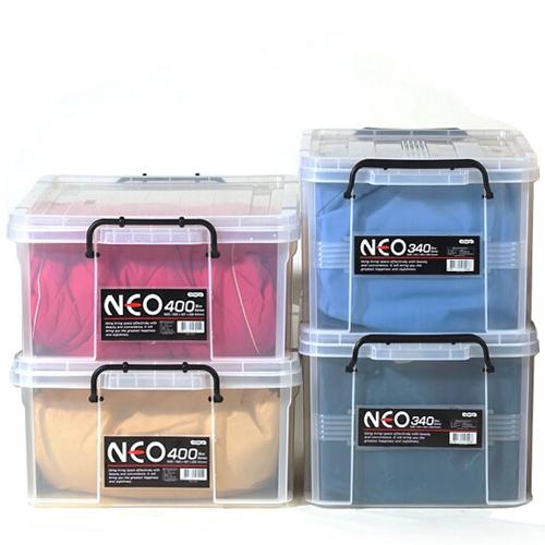 네오박스 플라스틱 투명 수납함 정리함 소품 박스 (340/400세트)