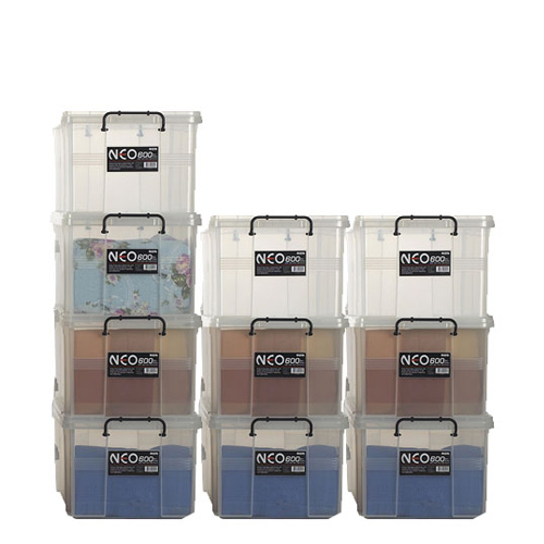 네오박스 플라스틱 투명 수납함 정리함 소품 박스 (600 - 10개세트 )